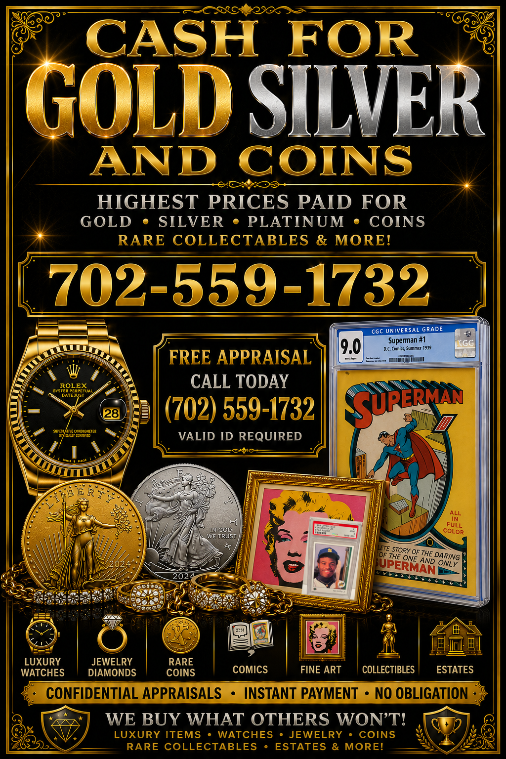 WE BUY GOLD AND SILVER