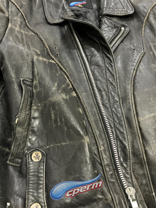 Original leather jacket preserved in the Cperm Vault